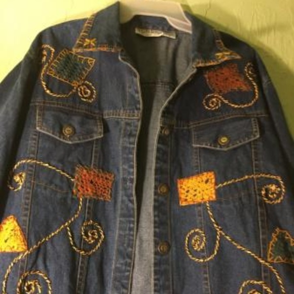 S COLLECTION SIZE 1 X JEAN JACKET  PLUS SIZE JEAN - Picture 1 of 7